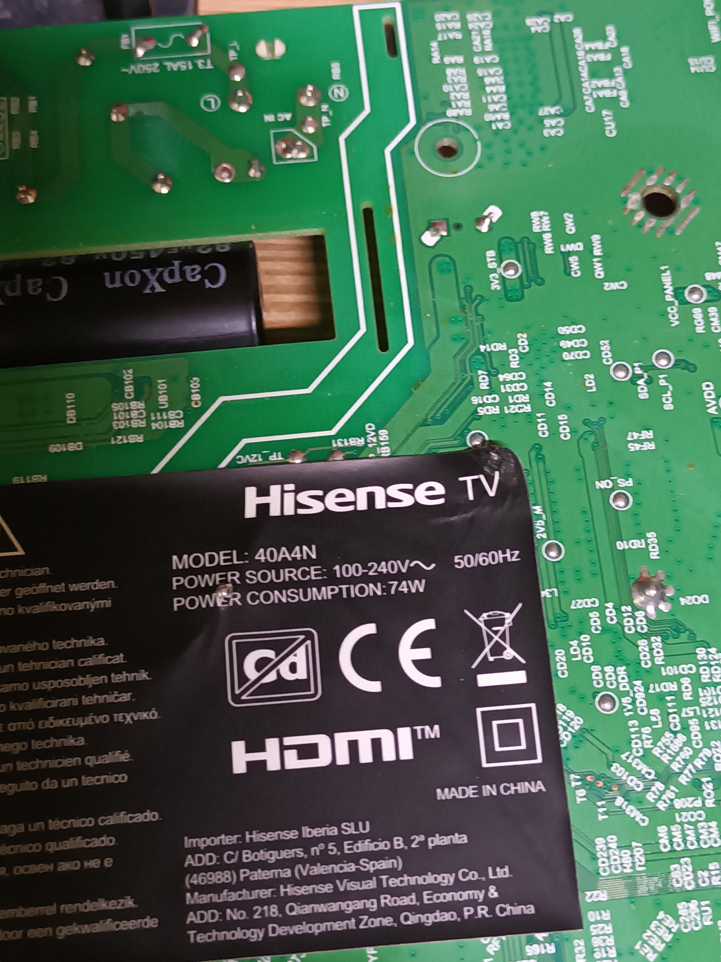 soporte de HISENSE 40A4N, NUEVOS, (ref.231)