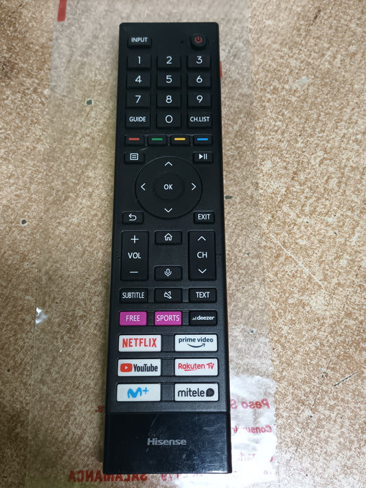 MANDO TV HISENSE 43A6EG, NUEVO SIN USAR, original