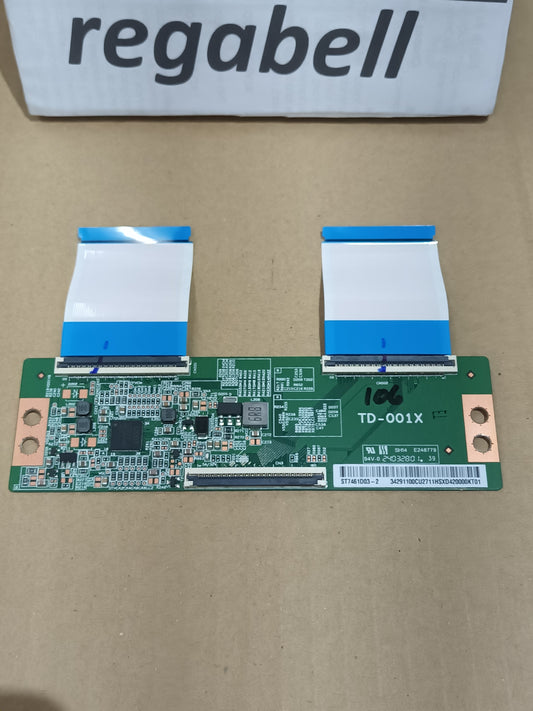 PLACA T-COM, TD-001X, DE TV XIAOMI TV L55MA-SEU, NUEVA