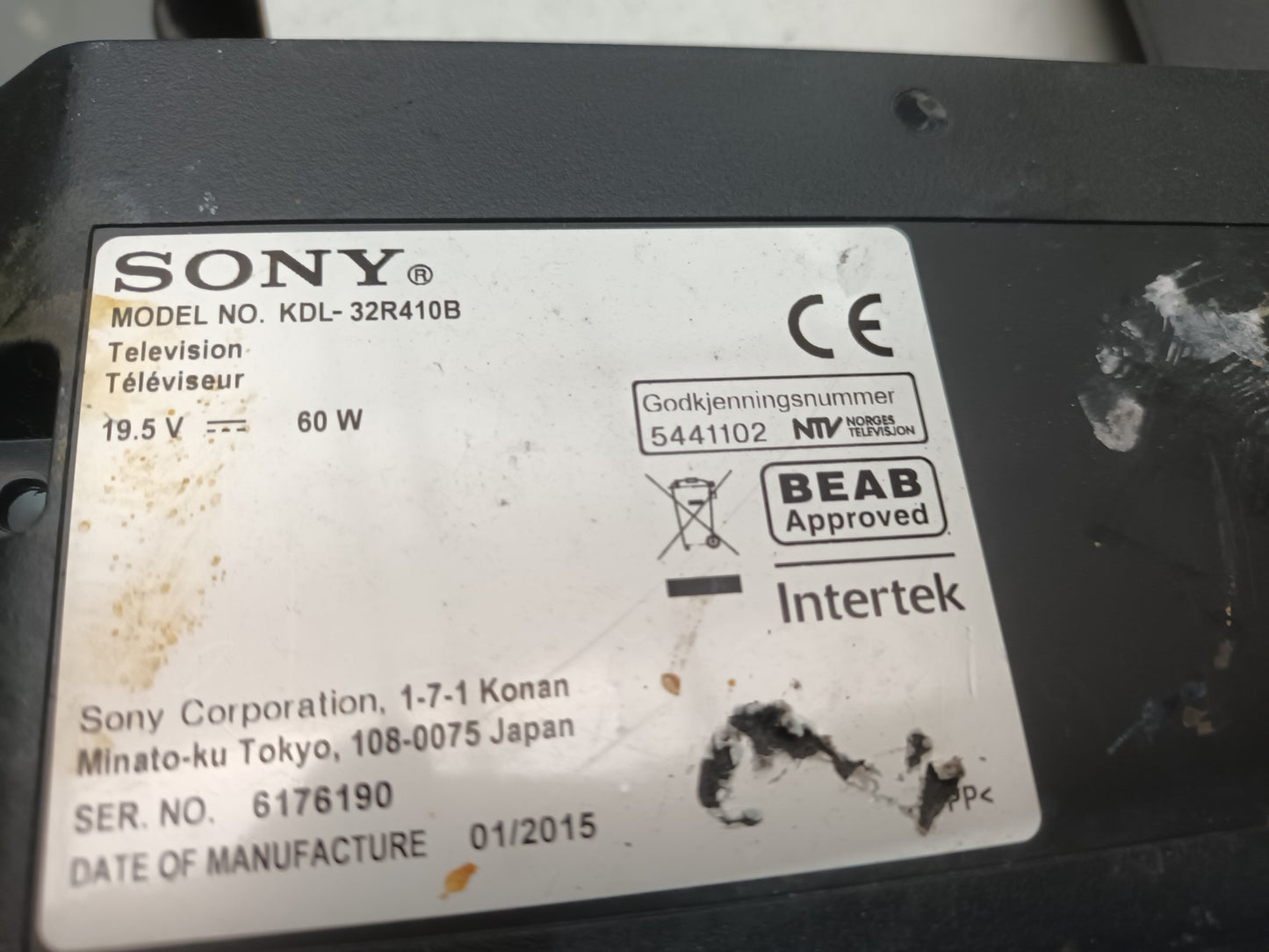KIT 3 tiras de retroiluminación de SONY KDL-32R410