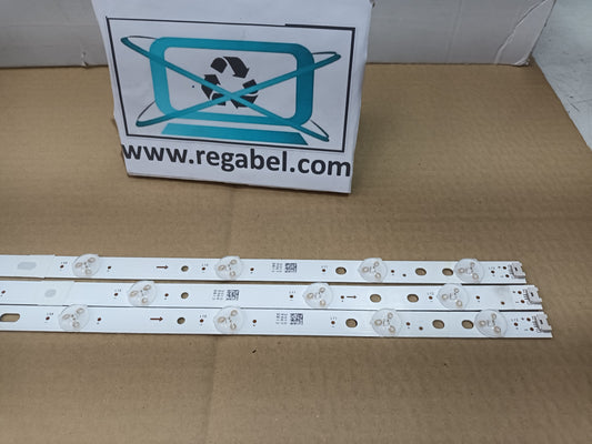 KIT 3 tiras de retroiluminación de TOSHIBA 50UL3B63DG