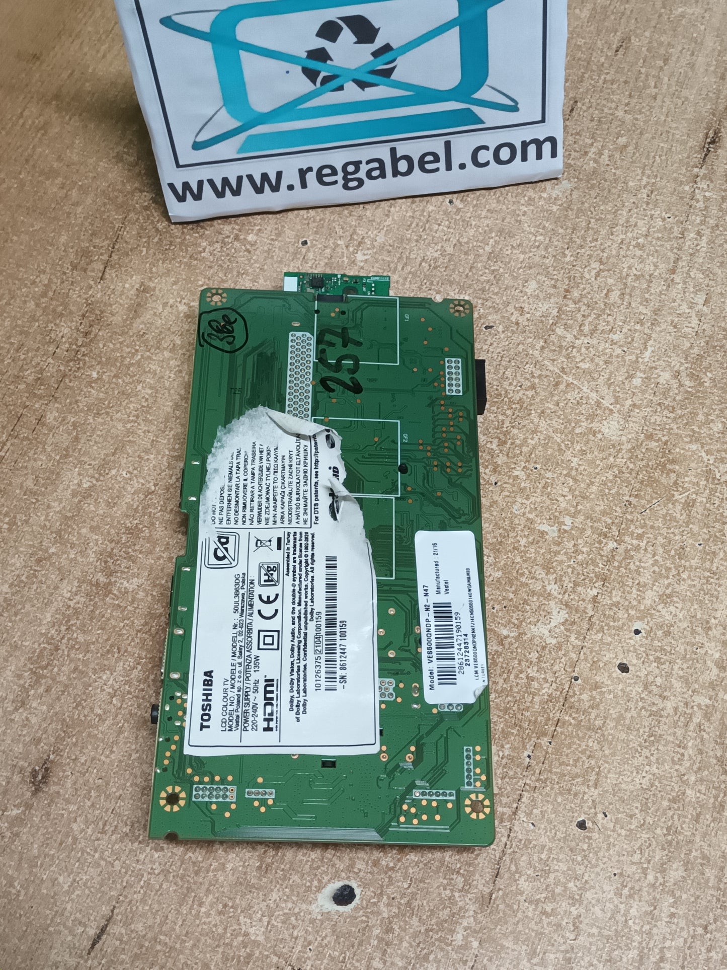 17MB230, PLACA MAIN TOSHIBA (ref-257)