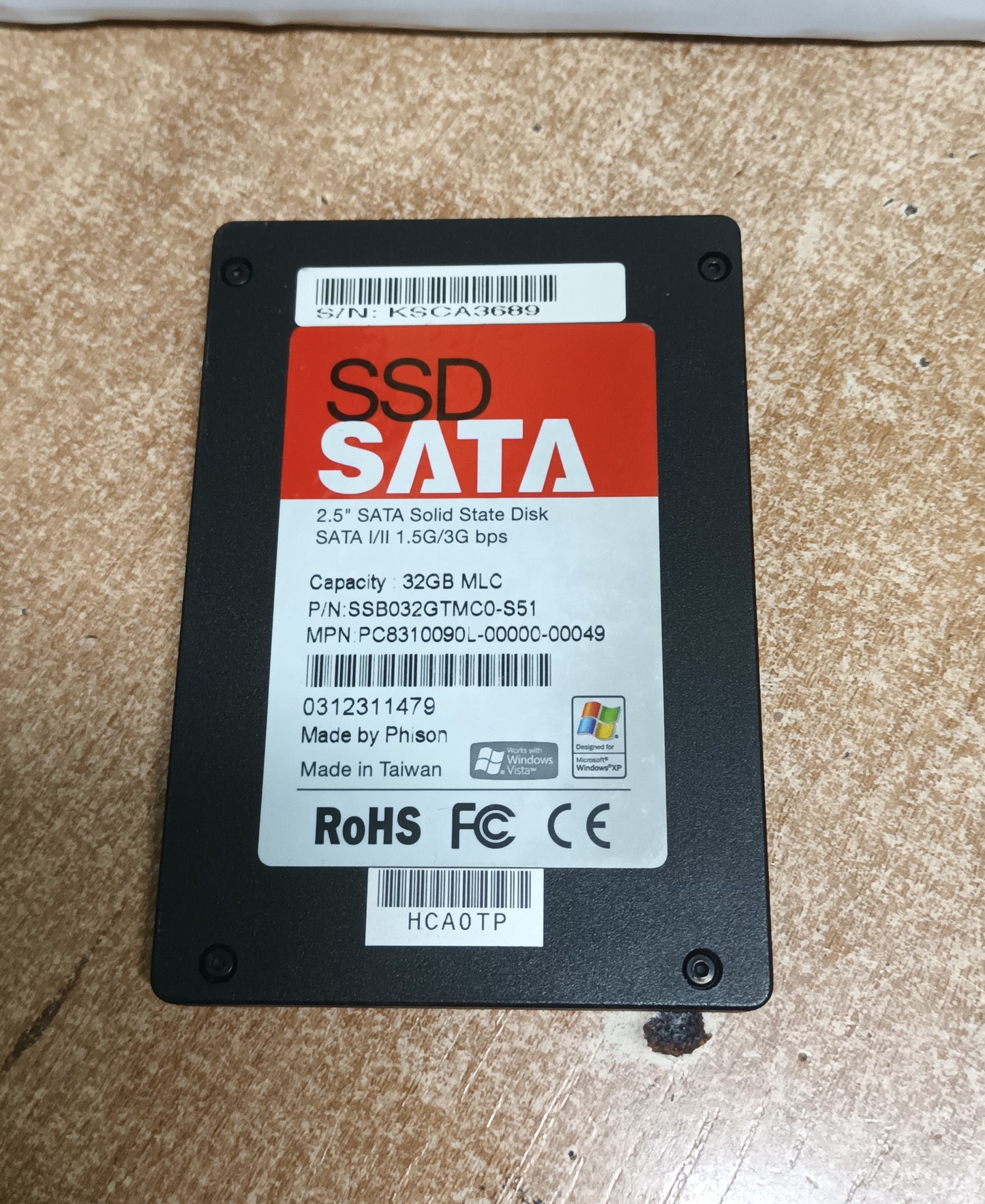 SSD 32GB SOLID - Disco Estado Sólido