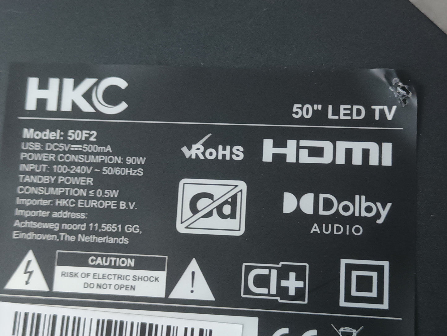 TV HKC 50F2, KIT TIRAS DE LED, (ref,177)