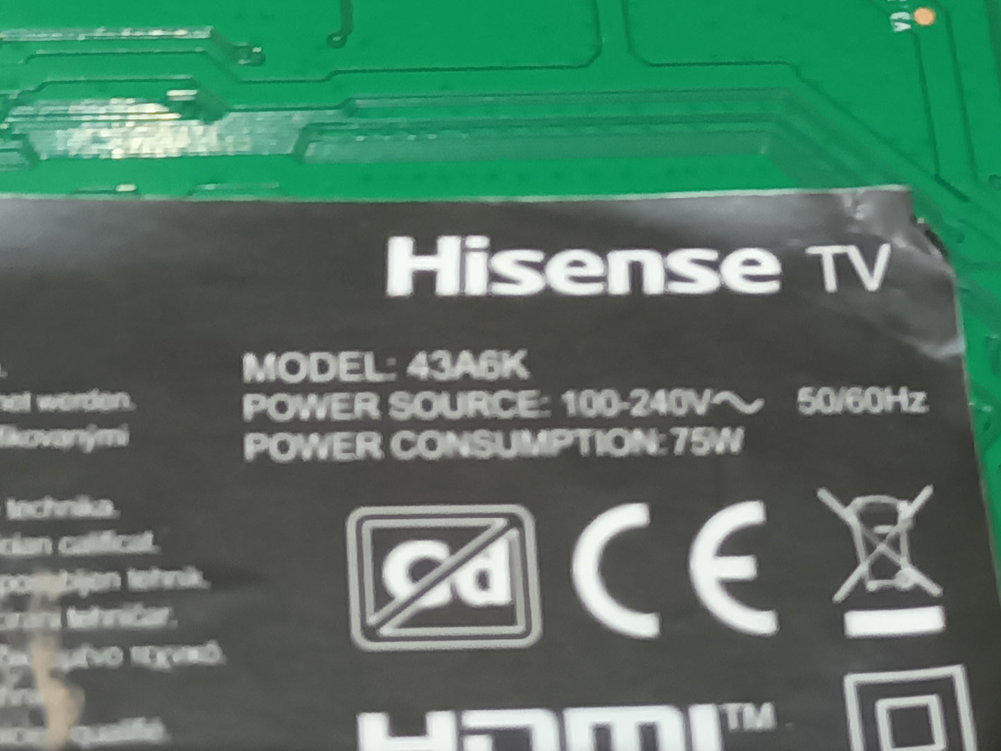 HISENSE 43A6K - Kit LED (ref. 364)