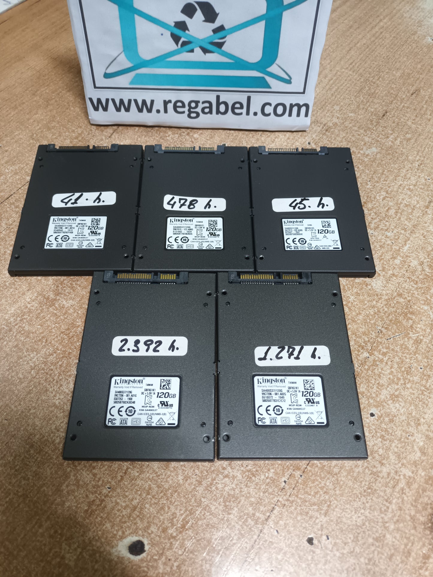 LOTE DE 5 DISCOS SOLIDOS SSD 120gb,