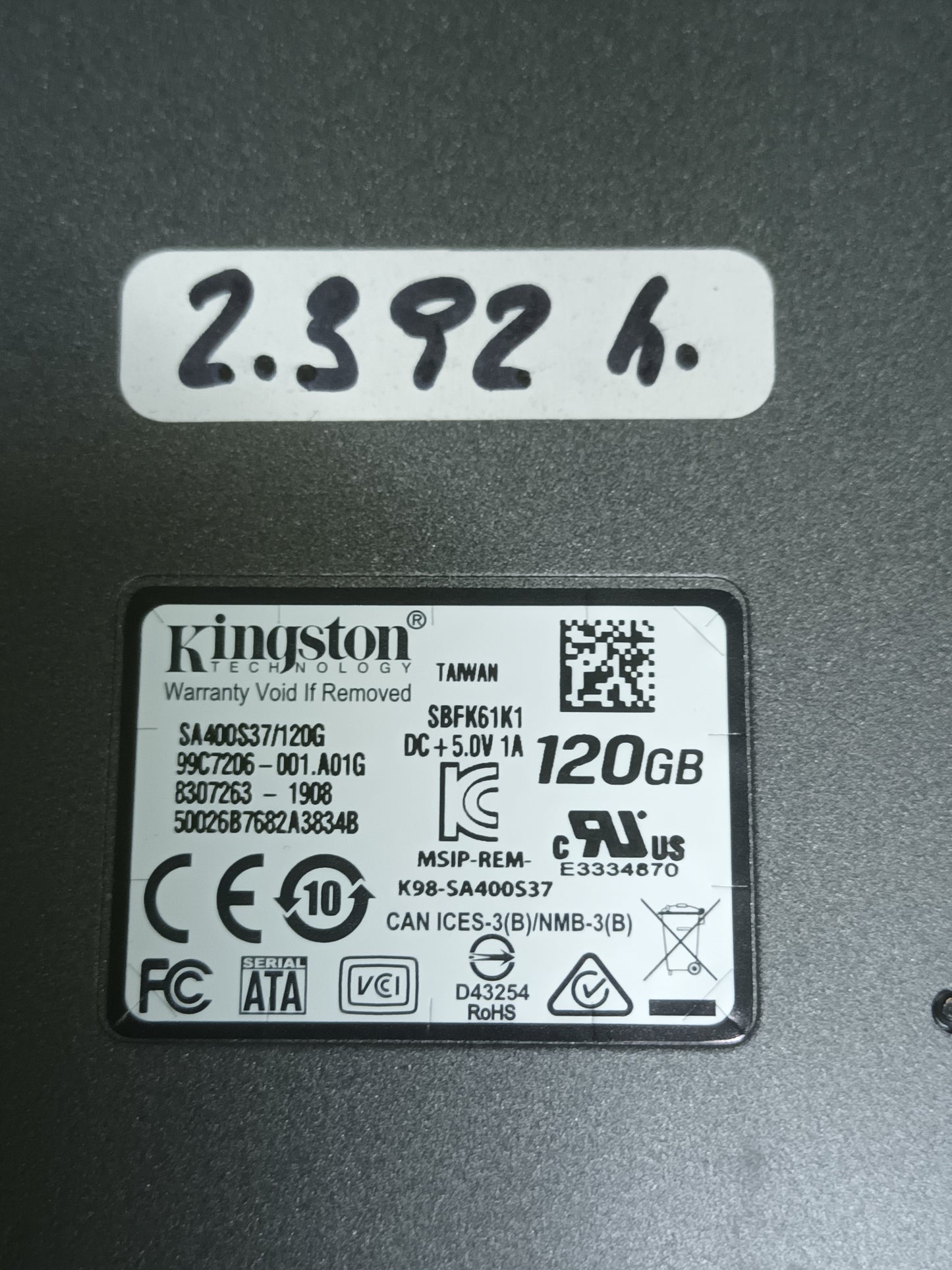 LOTE DE 5 DISCOS SOLIDOS SSD 120gb,