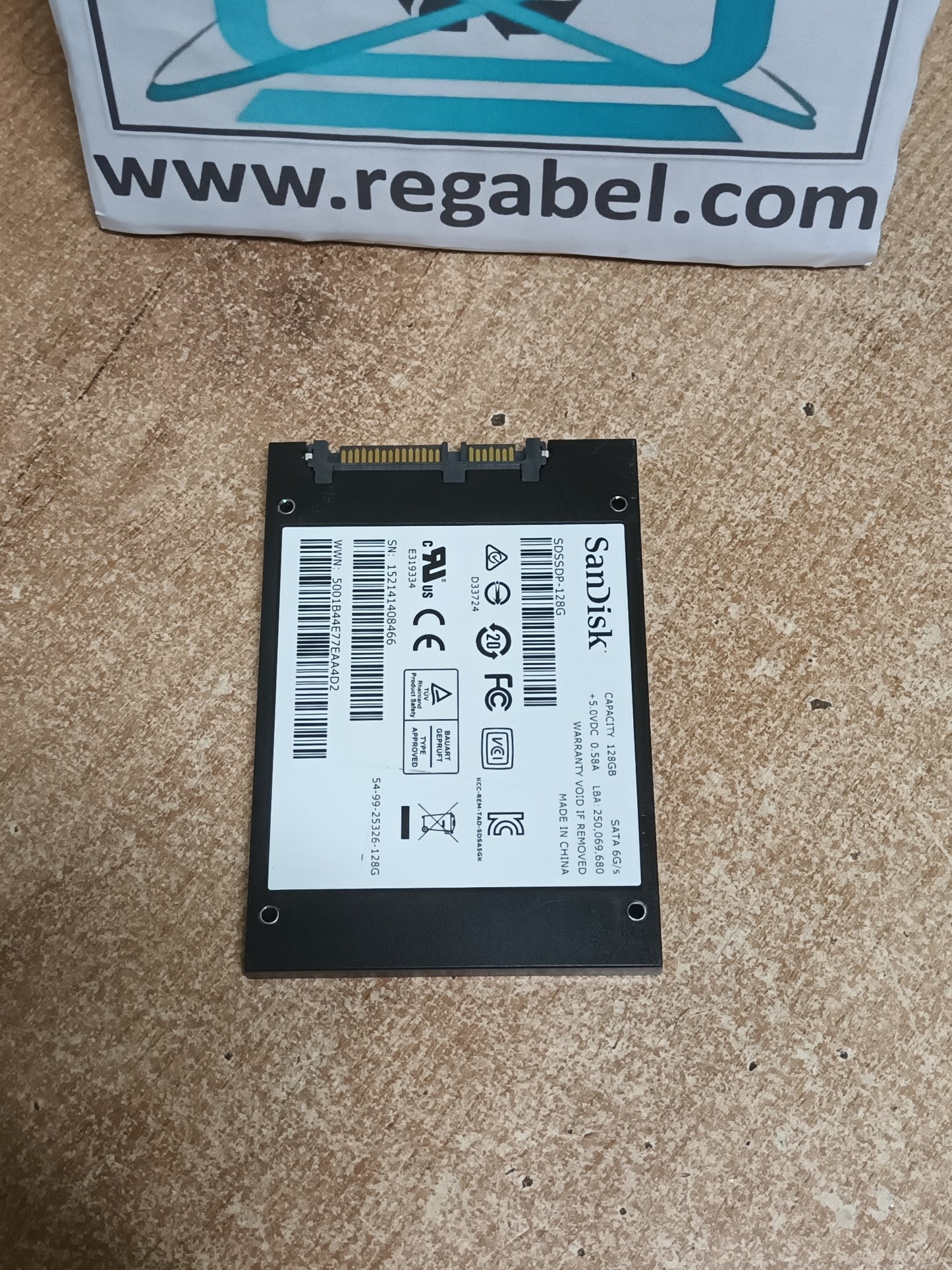 SANDISK SDSSDP-128G SSD 128GB 2.5" SATA 6GB/S