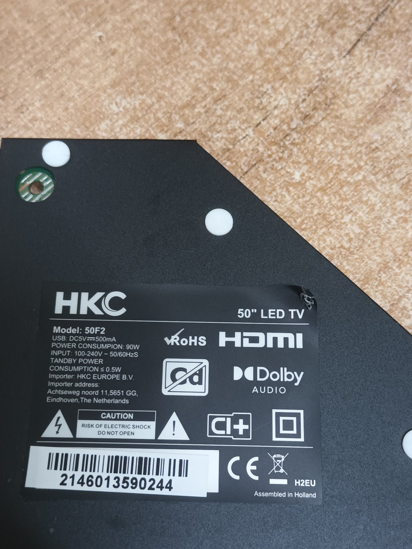 N2TH500UHDGT02, de HKC, 50F2
