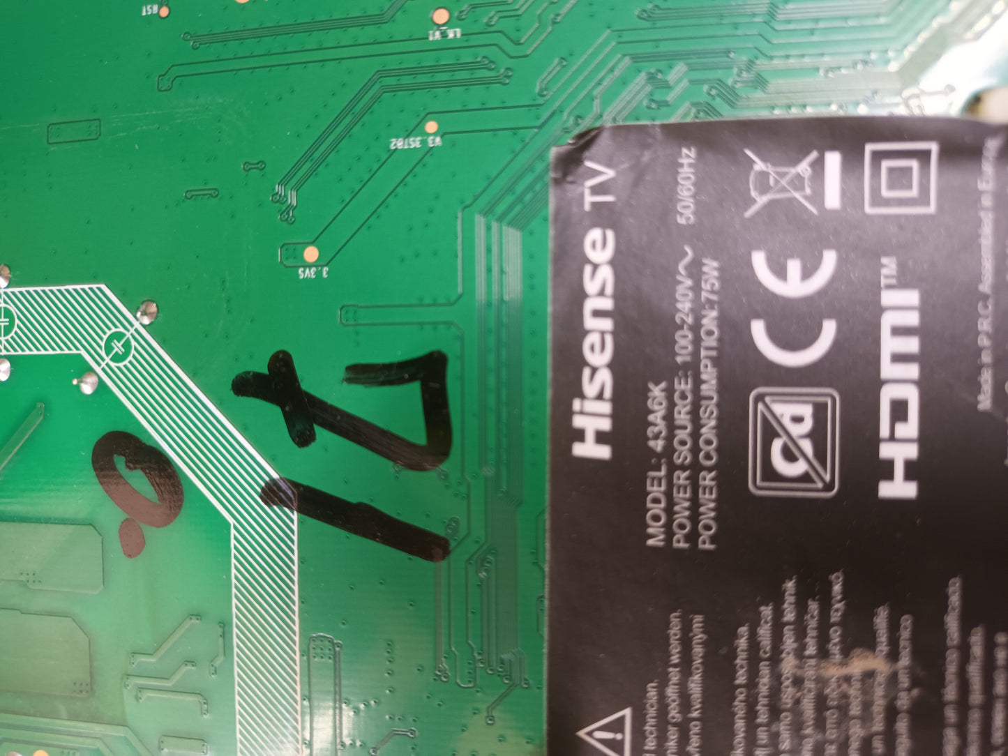 HISENSE 43A6K, componentes de tv ref-189