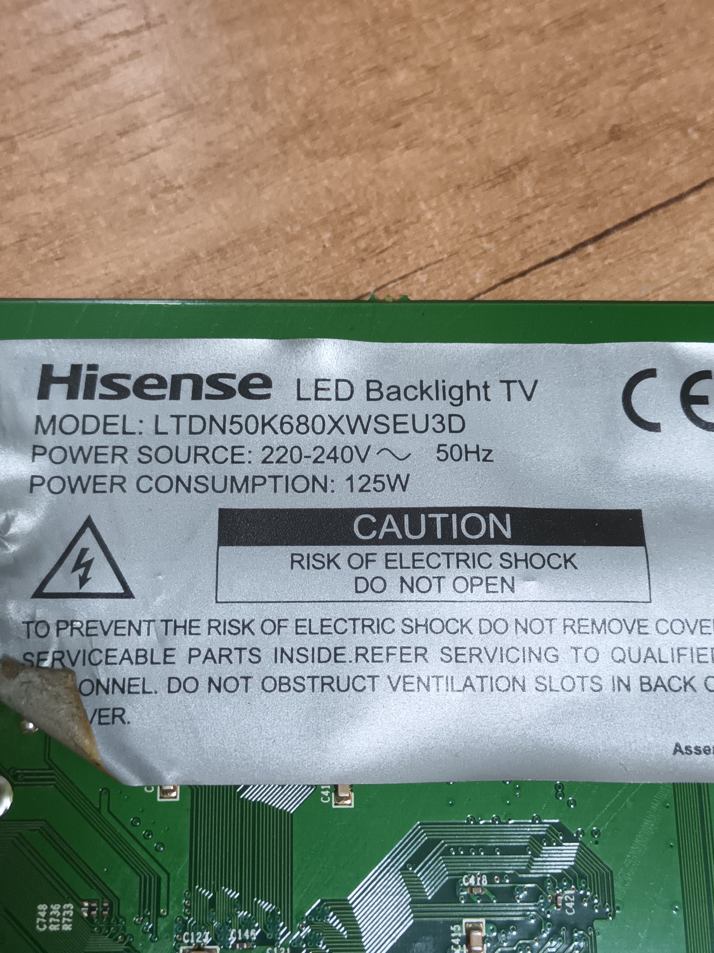 inverter led de HISENSE LTDN50K680XW,