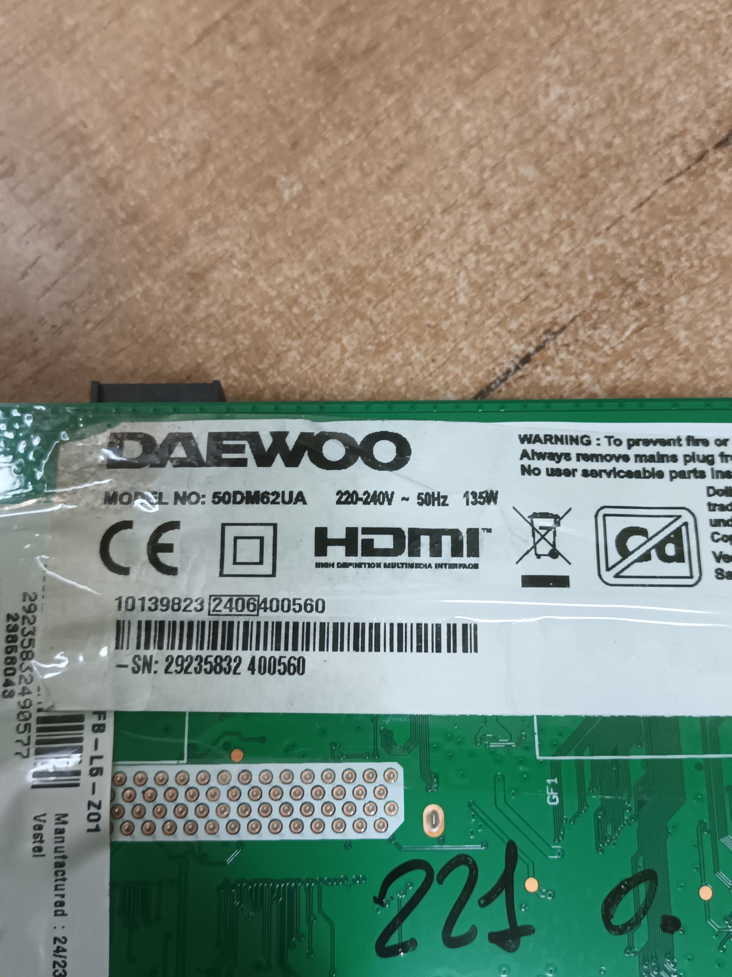 HF500QUB_F20-CPCB, PLACA T-COM, (ref.189)