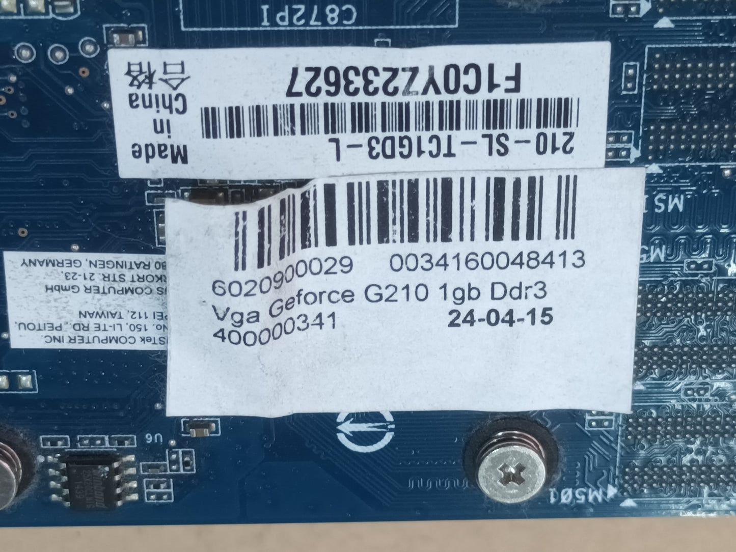 Tarjeta gráfica GeForce G210 1GB DDR3