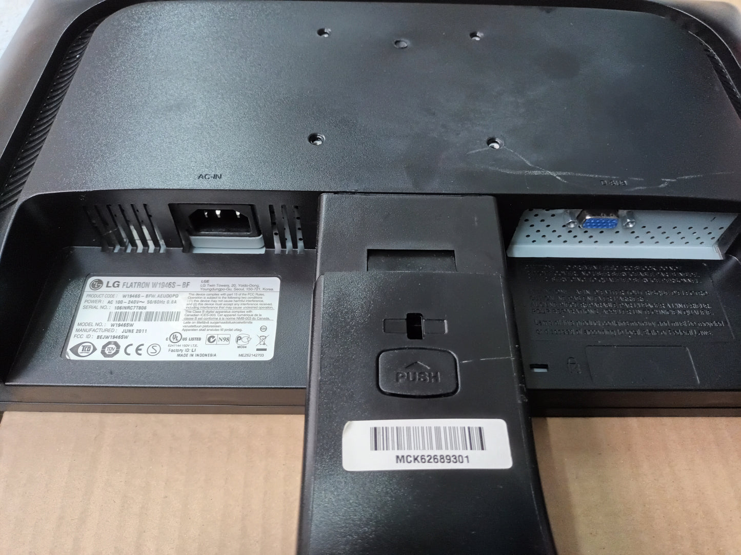 monitor para pc de 19" lg