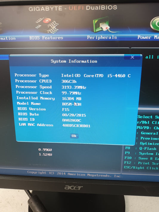 Placa base Gigabyte GA-B85M-D3H, (ref-8)