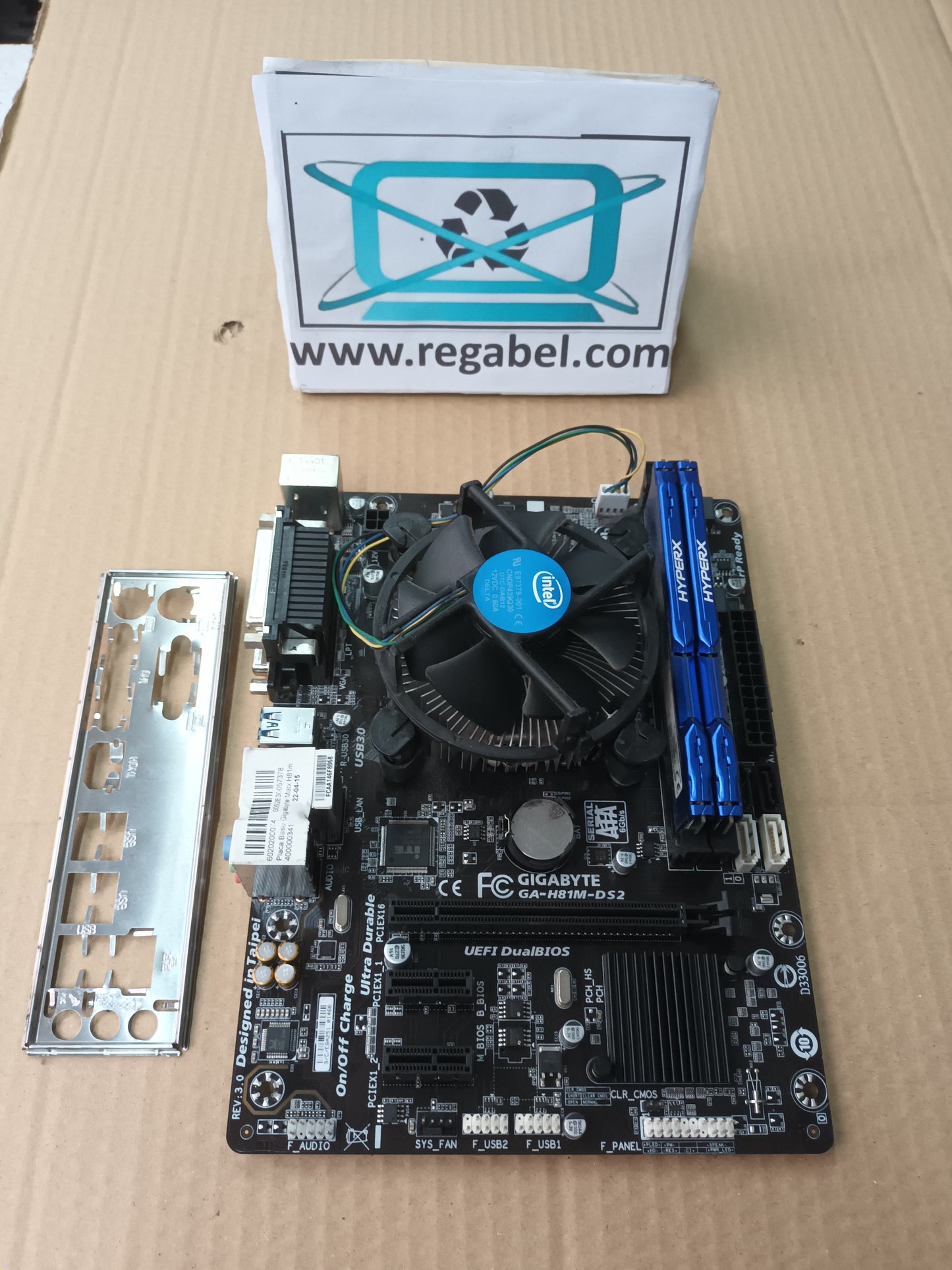 Placa base Gigabyte GA-H81M-DS2, (ref-10)
