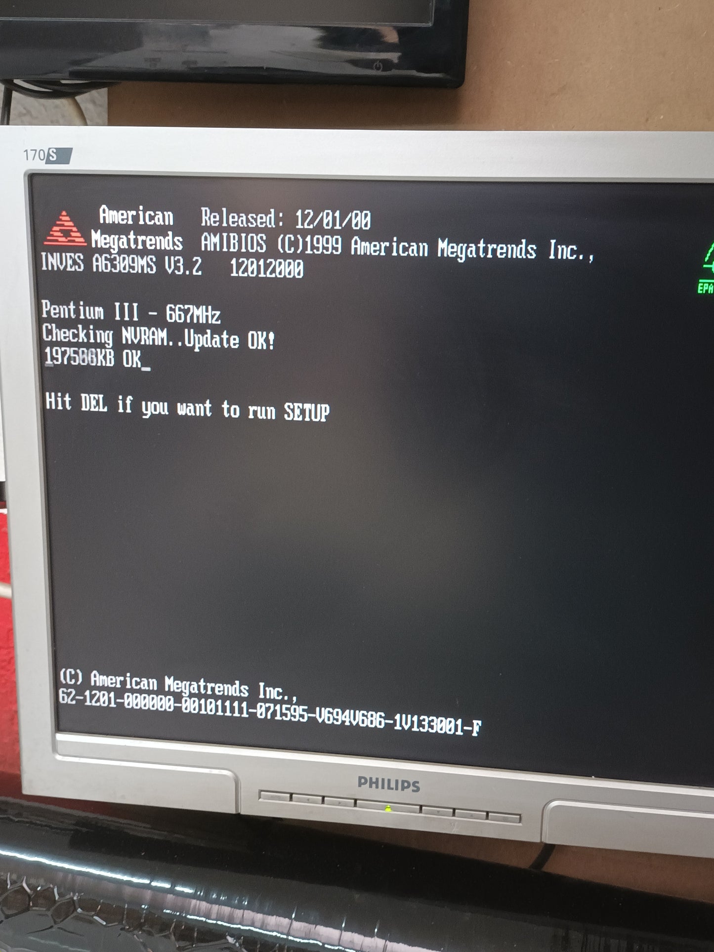 Placa base MS-6309, Intel Pentium III 667MHz