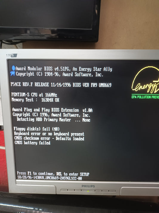 Placa base, + Pentium S 166MHz