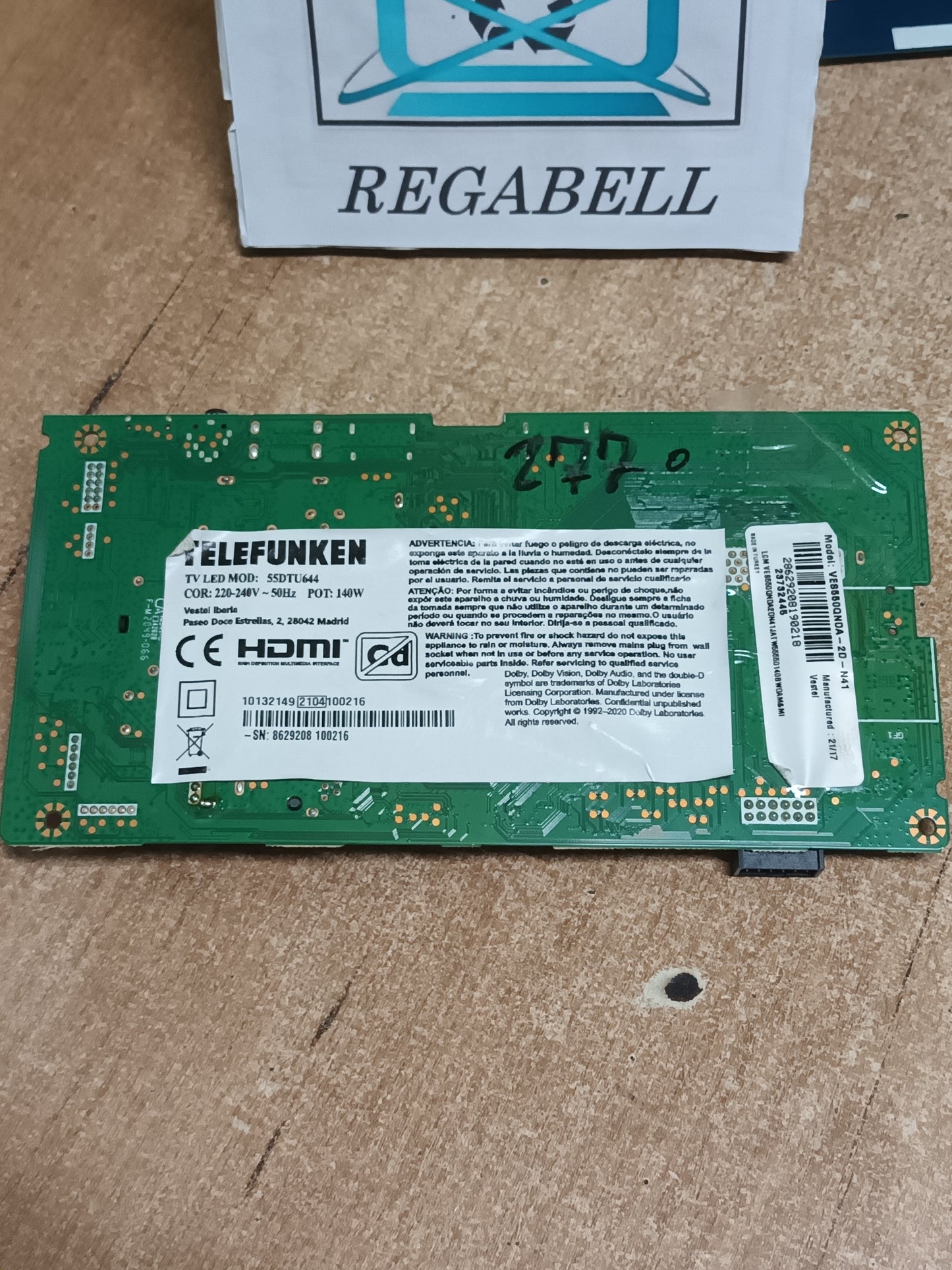17MB230, PLACA MAIN TELEFUNKEN (ref-257)