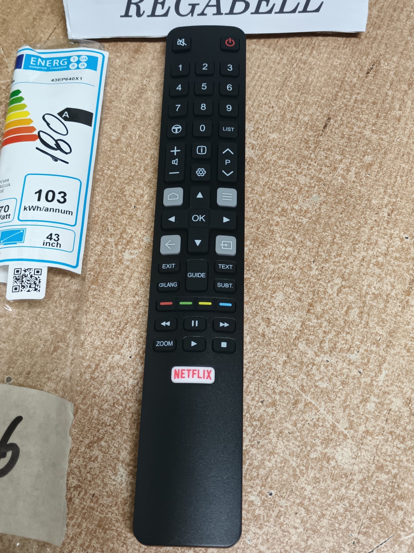 Mando TCL 43EP640X1 - Nuevo y original