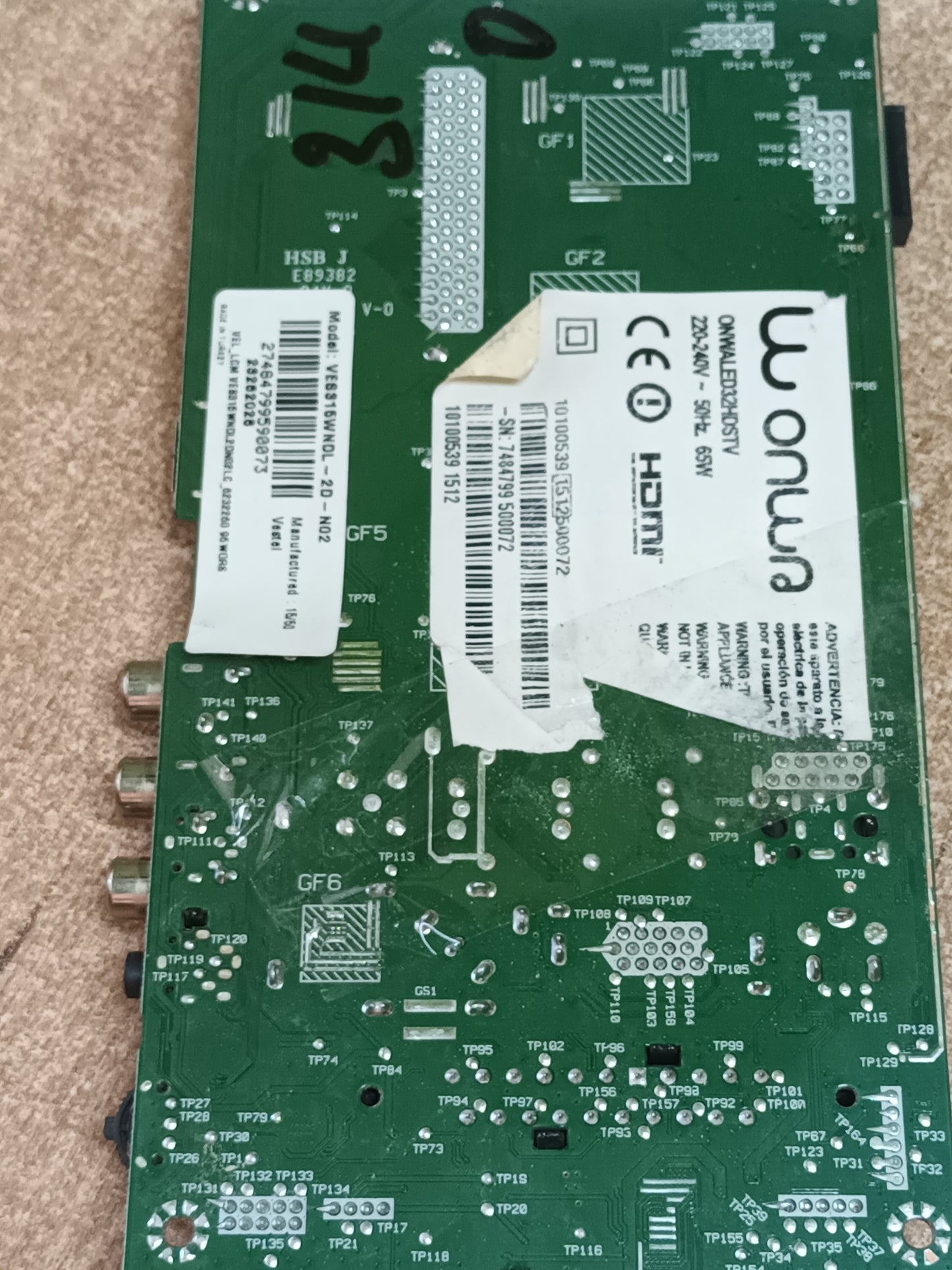 17MB97, PLACA MAIN vestel (ref-314)