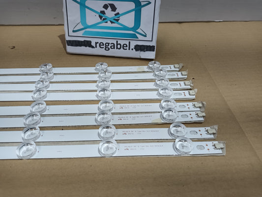 KIT 4 tiras de retroiluminación de LG39LN575S