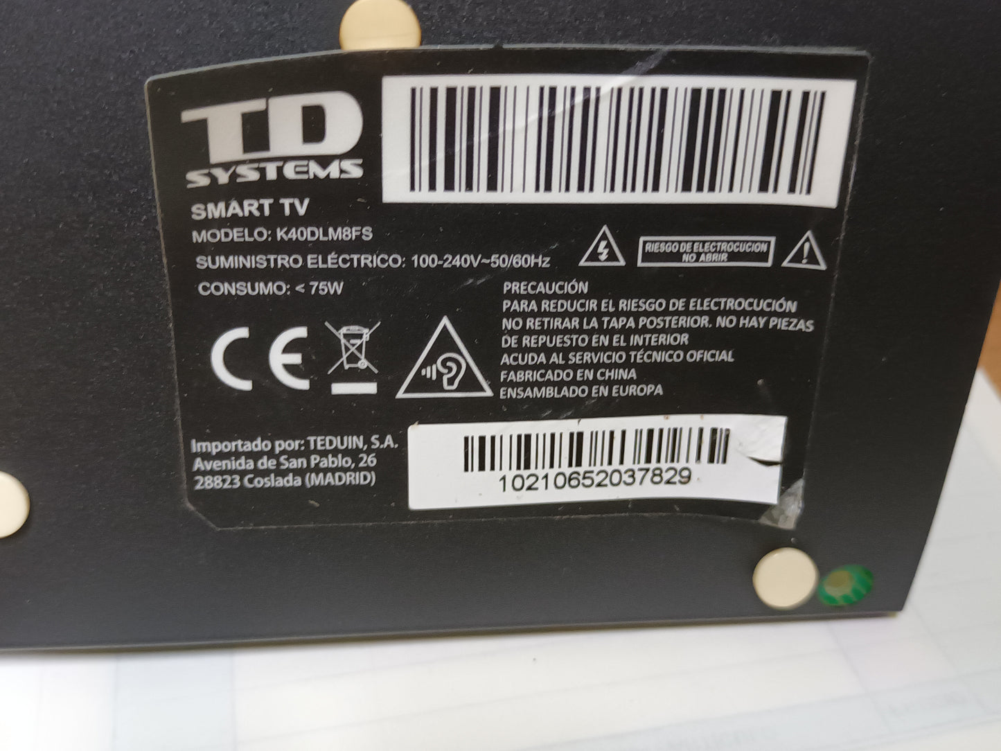 PIES DE TV TD SYSTEMS K40DLM8FS, (ref-189)