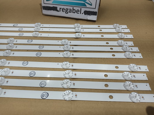 JVC LT-65VU3300, KIT 10 TIRAS LED (ref,235)