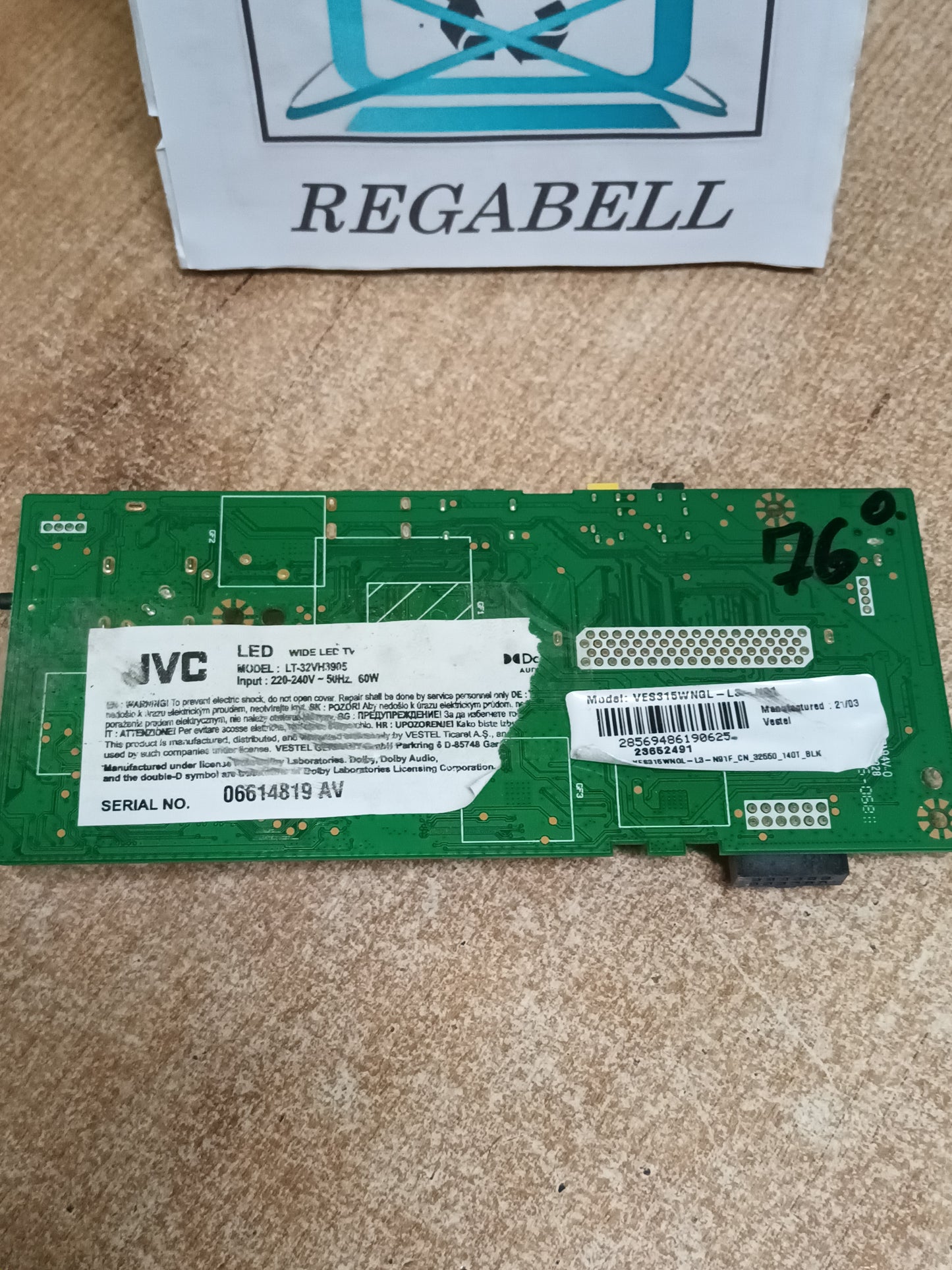 17MB140C, PLACA MAIN DE TV JVC LT-32VH3905