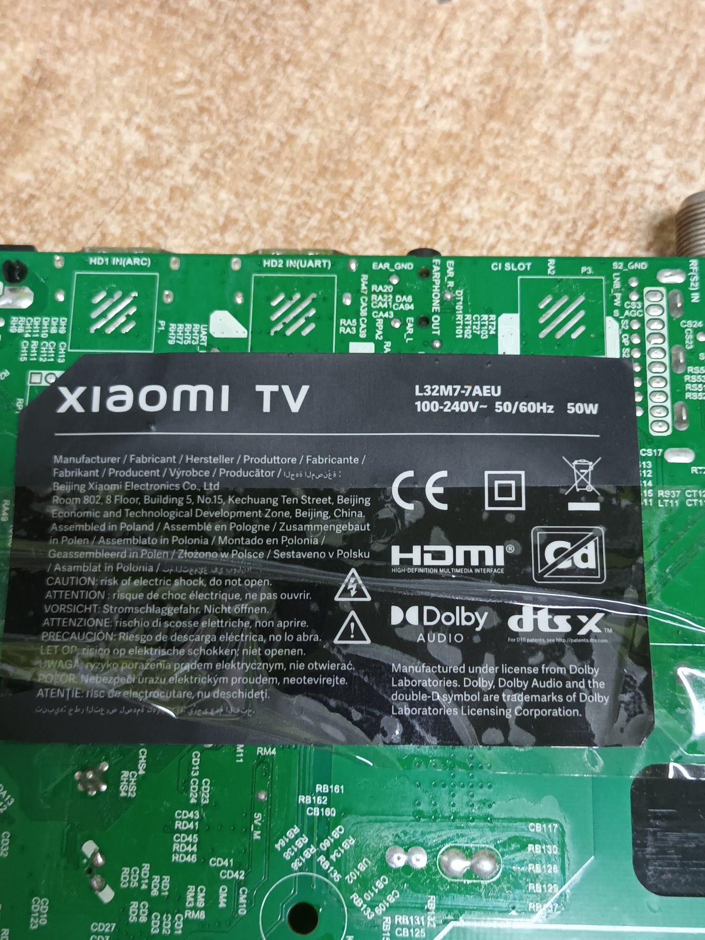 TPD.MT9612.PB792, PLACA MAIN XIAOMI L32M7-7AEU