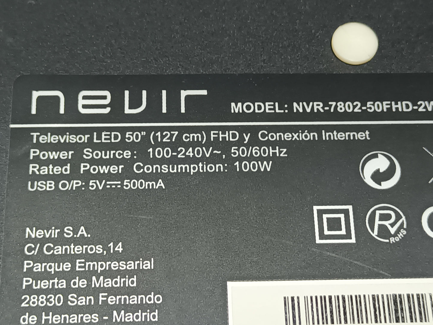 KIT 5 tiras de retroiluminación de NEVIR NVR-7802-50FHD-2W