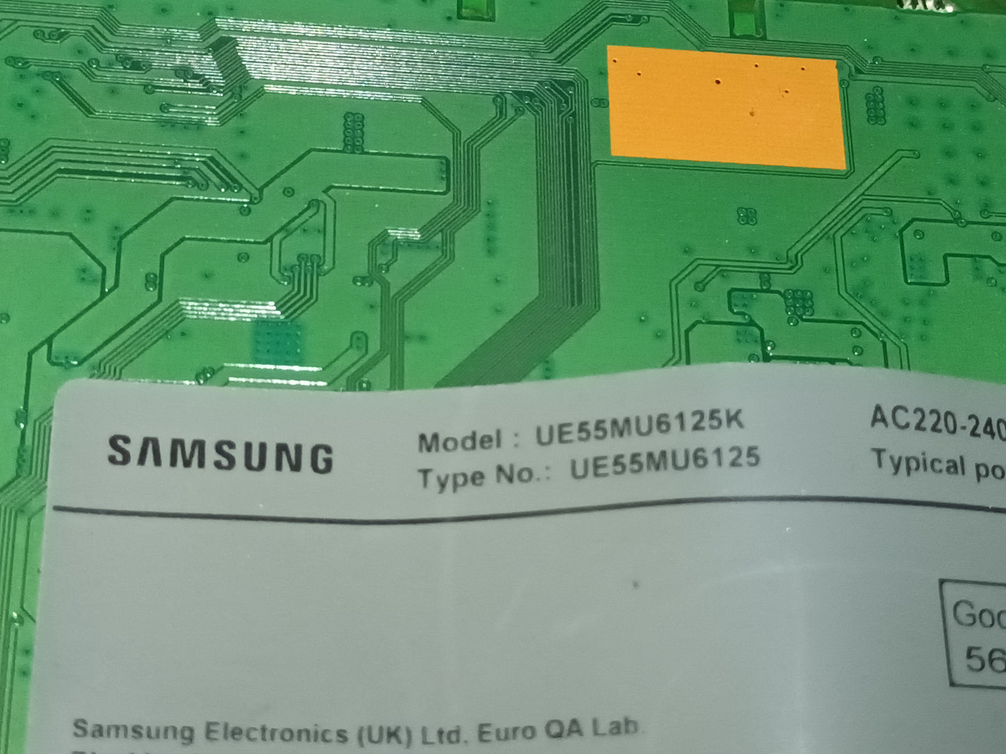 Kit 12 tiras LED DE TV SAMSUNG UE55MU6125K