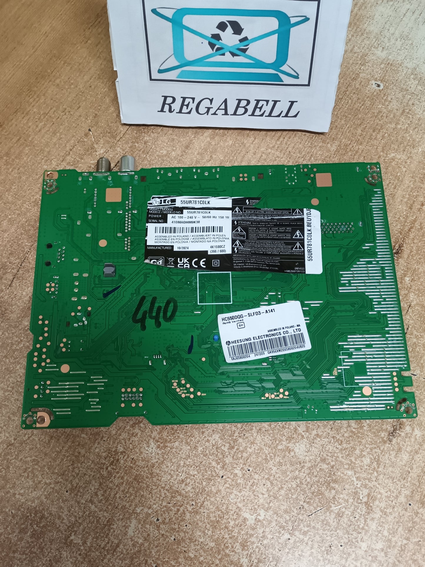 EAX70042605(1.0), placa main de TV LG55UR751C0LK