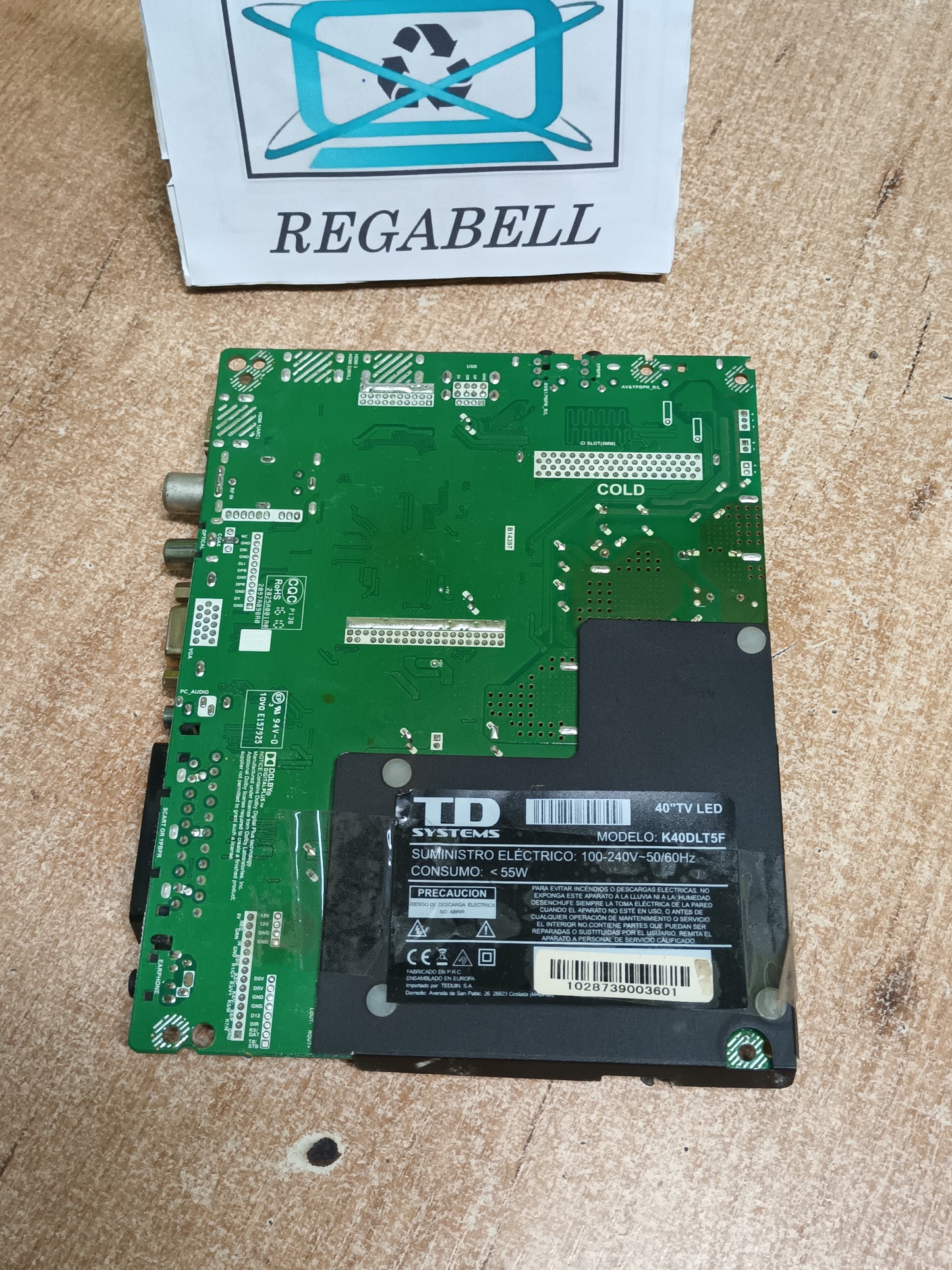 TP.S506.PB801, PLACA MAIN TD SYSTEMS K40DLT5F