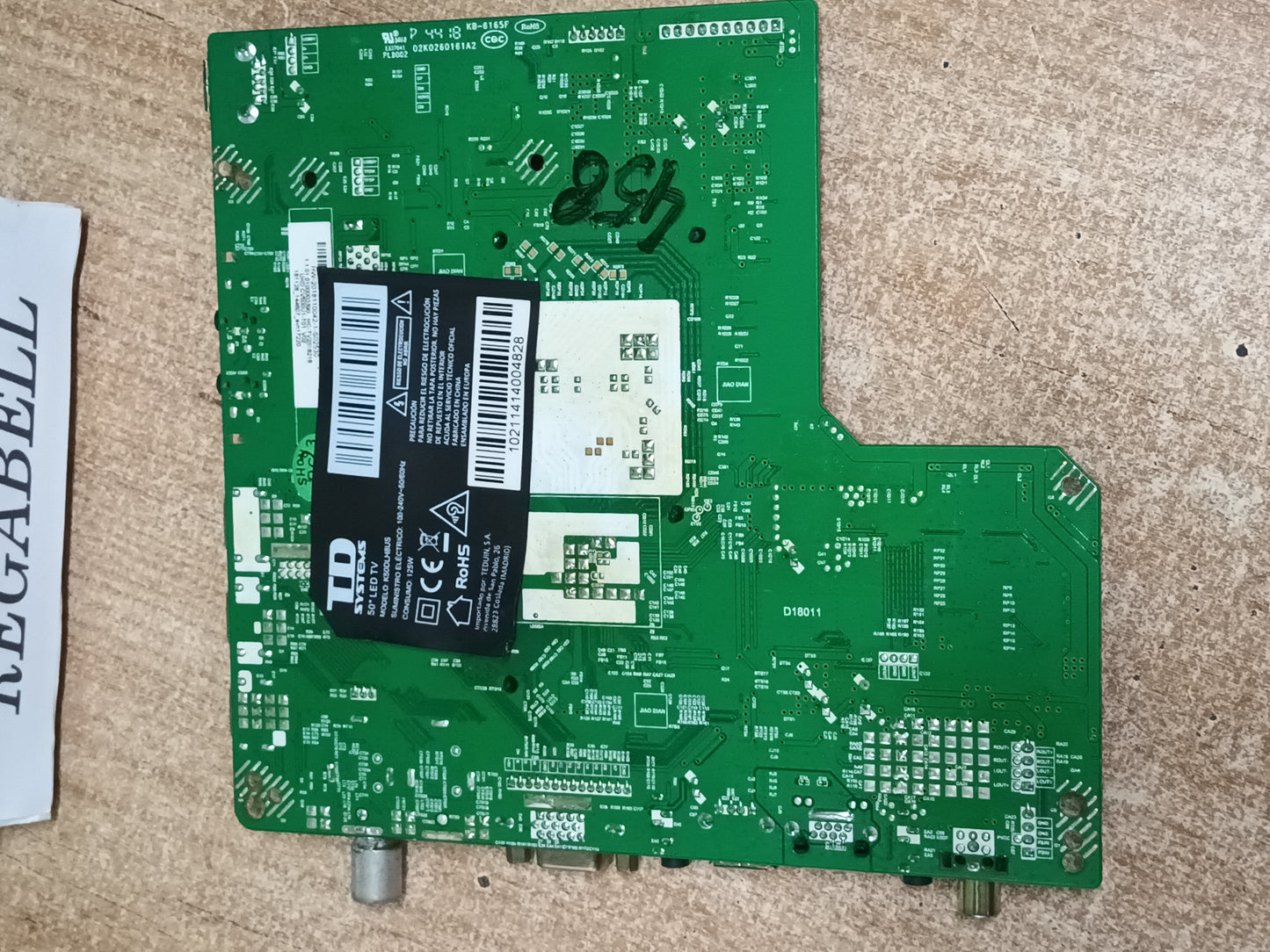 HK.T.RT2861V09, PLACA MAIN TD SYSTEMS K50DLH8US