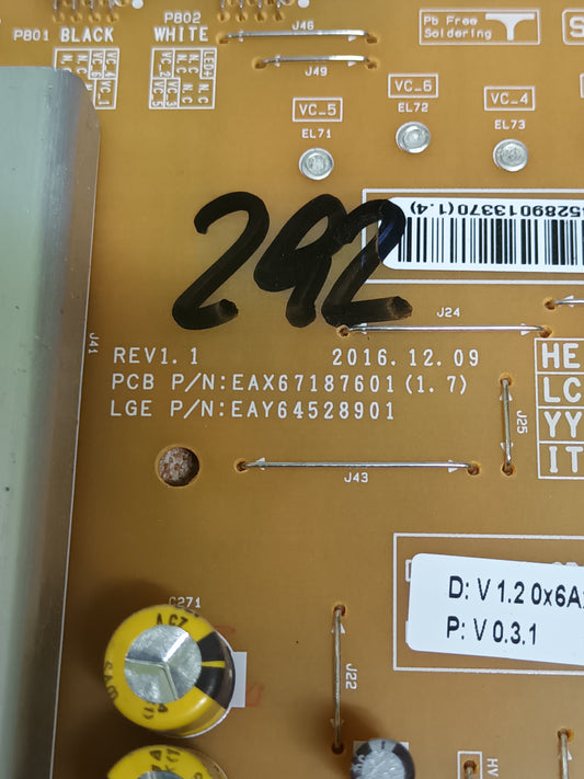 EAX67187601(1.7), FUENTE DE TV LG49UJ750V