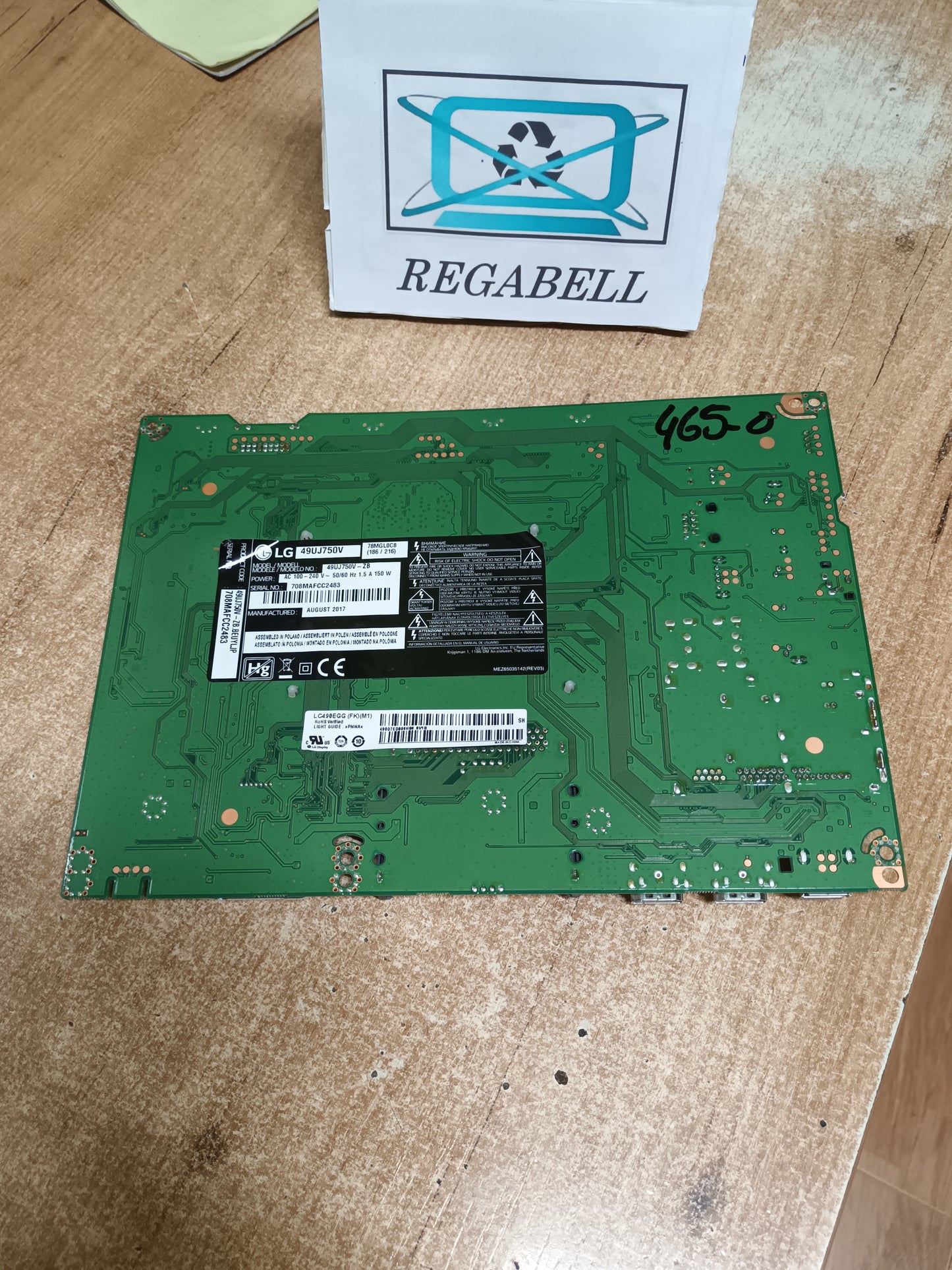 EAX67148503(1.0), placa main de TV LG49UJ750V