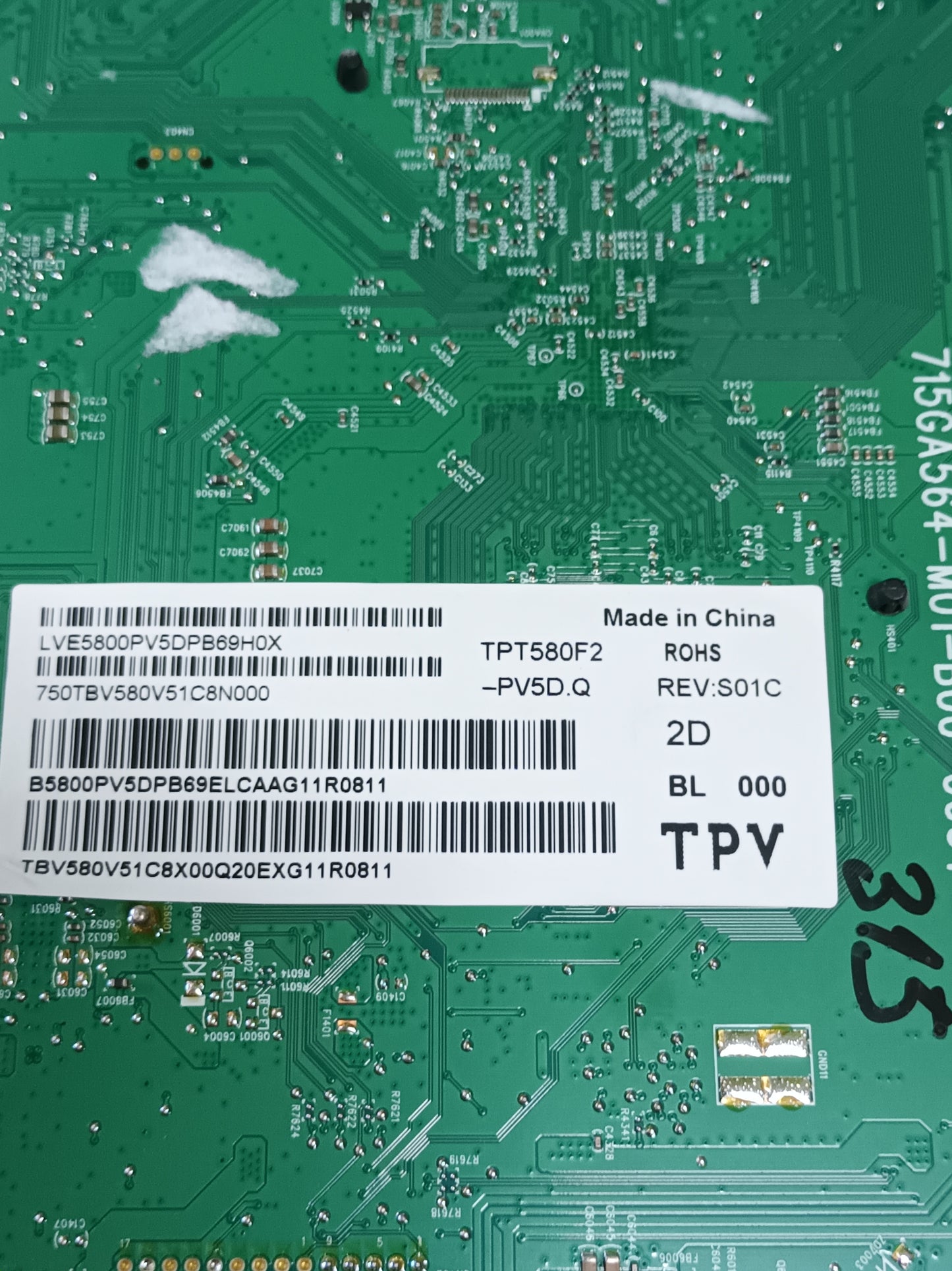 PLACA MAIN, 715GA564-M01-B00-005Y, de tv PHILIPS 58PUS7555/12