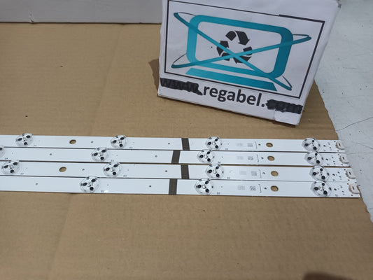 Kit 4 tiras LED DE TV TOSHIBA 55UAD63DG