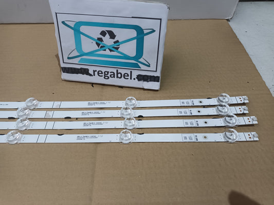 HISENSE 50A63H, KIT 4 TIRAS LED (ref,372)