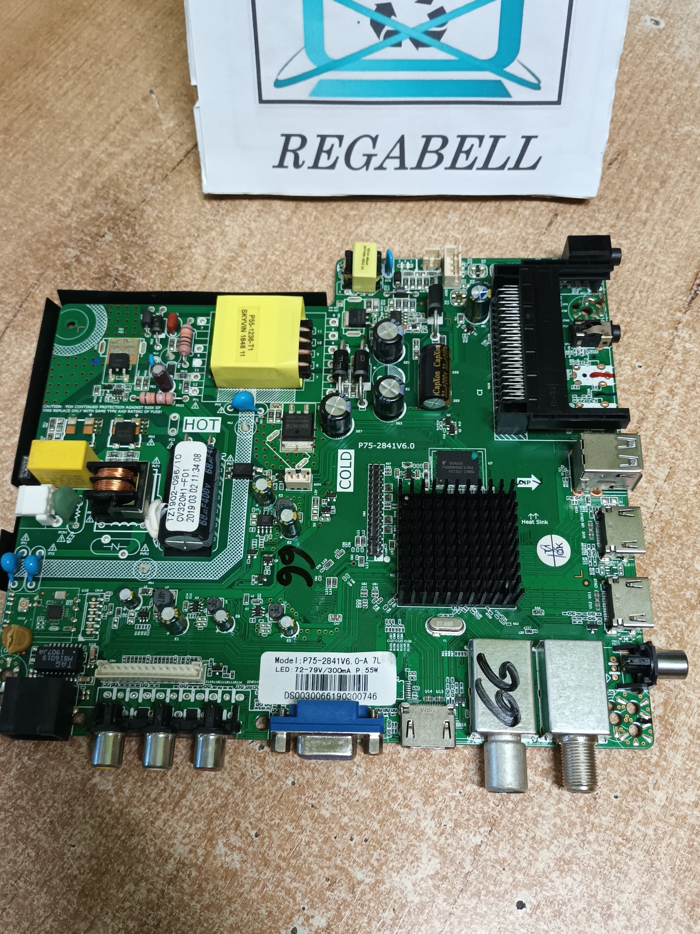 P75-2841V6.0, DE TV SILVER IP-L332/410004-B, (ref-66)