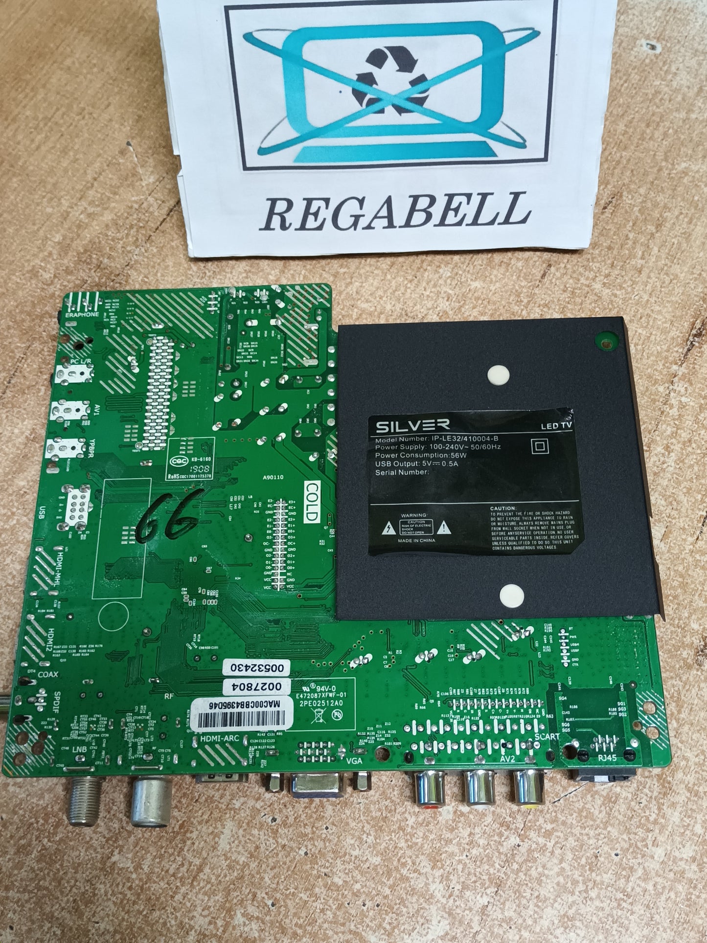 P75-2841V6.0, DE TV SILVER IP-L332/410004-B, (ref-66)