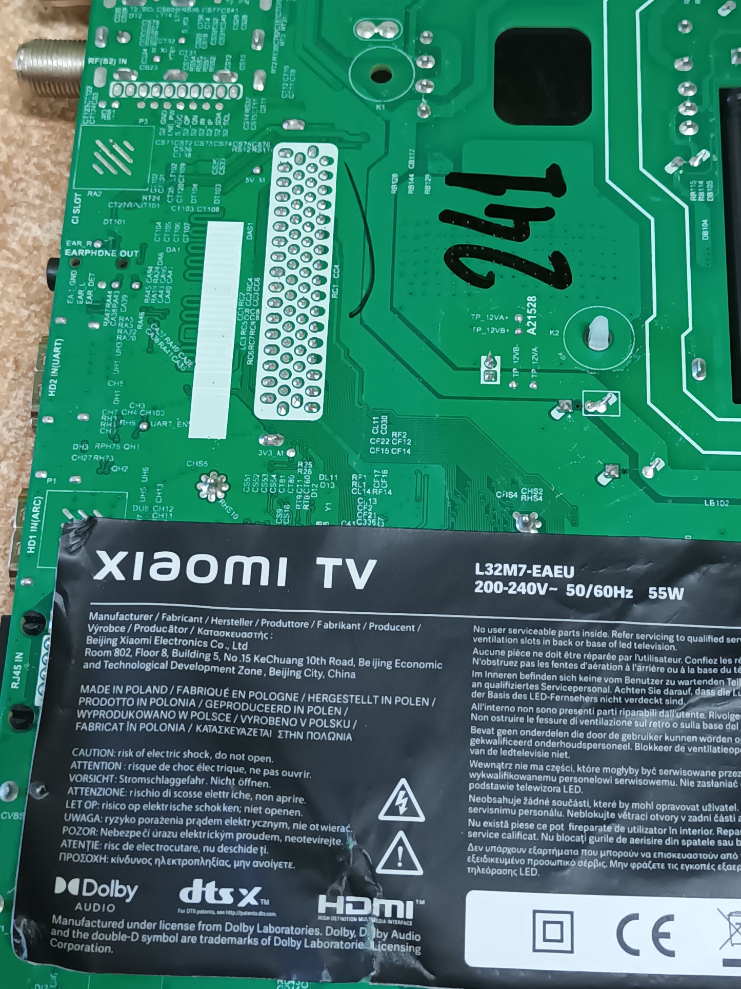 TPD.MT9216.PB79 (T), DE TV XIAOMI L32M7-EAEU, (ref-24)
