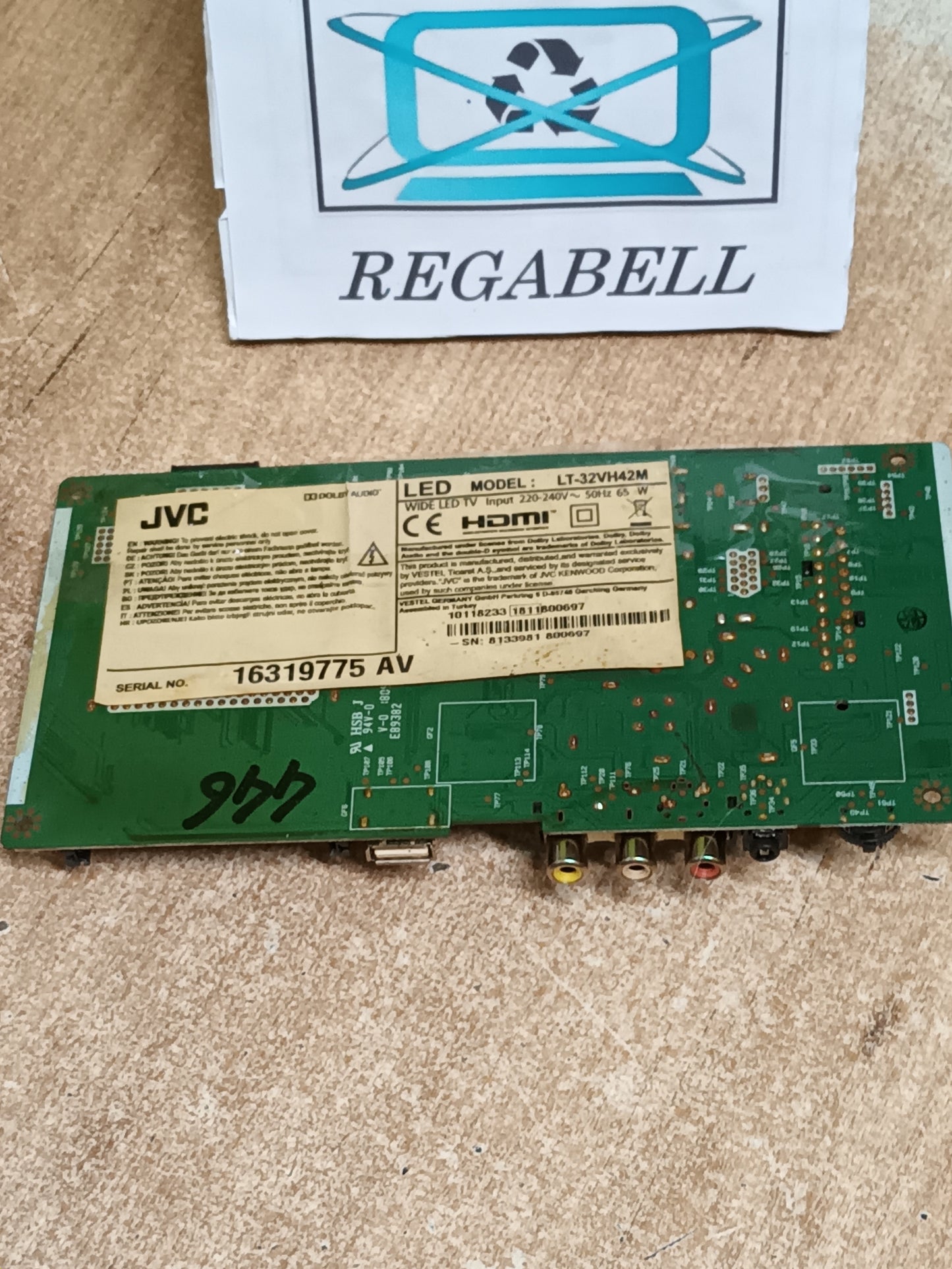 17MB140, DE TV JVC LT-32VH42M, (ref-446)