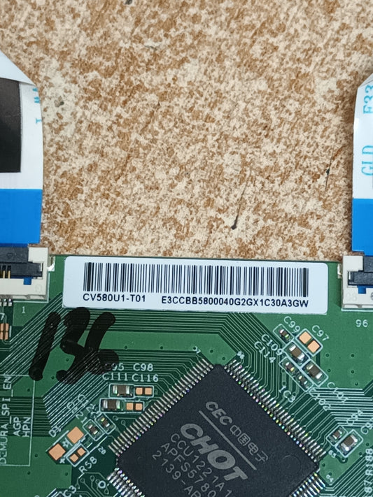 CV580U1-T01, PLACA TCOM DE TV HISENSE 58A6EG