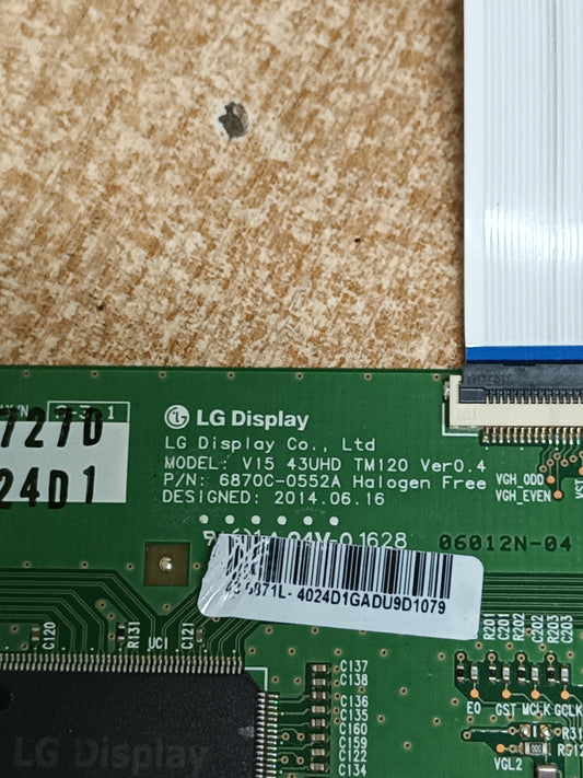 6870C-0552A, DE TV PHILIPS 43PUS6031/12, (ref-200)