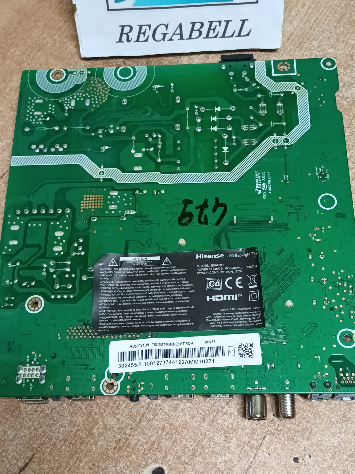 RSAG7.820.11742/ROH, DE TV HISENSE 50A63H
