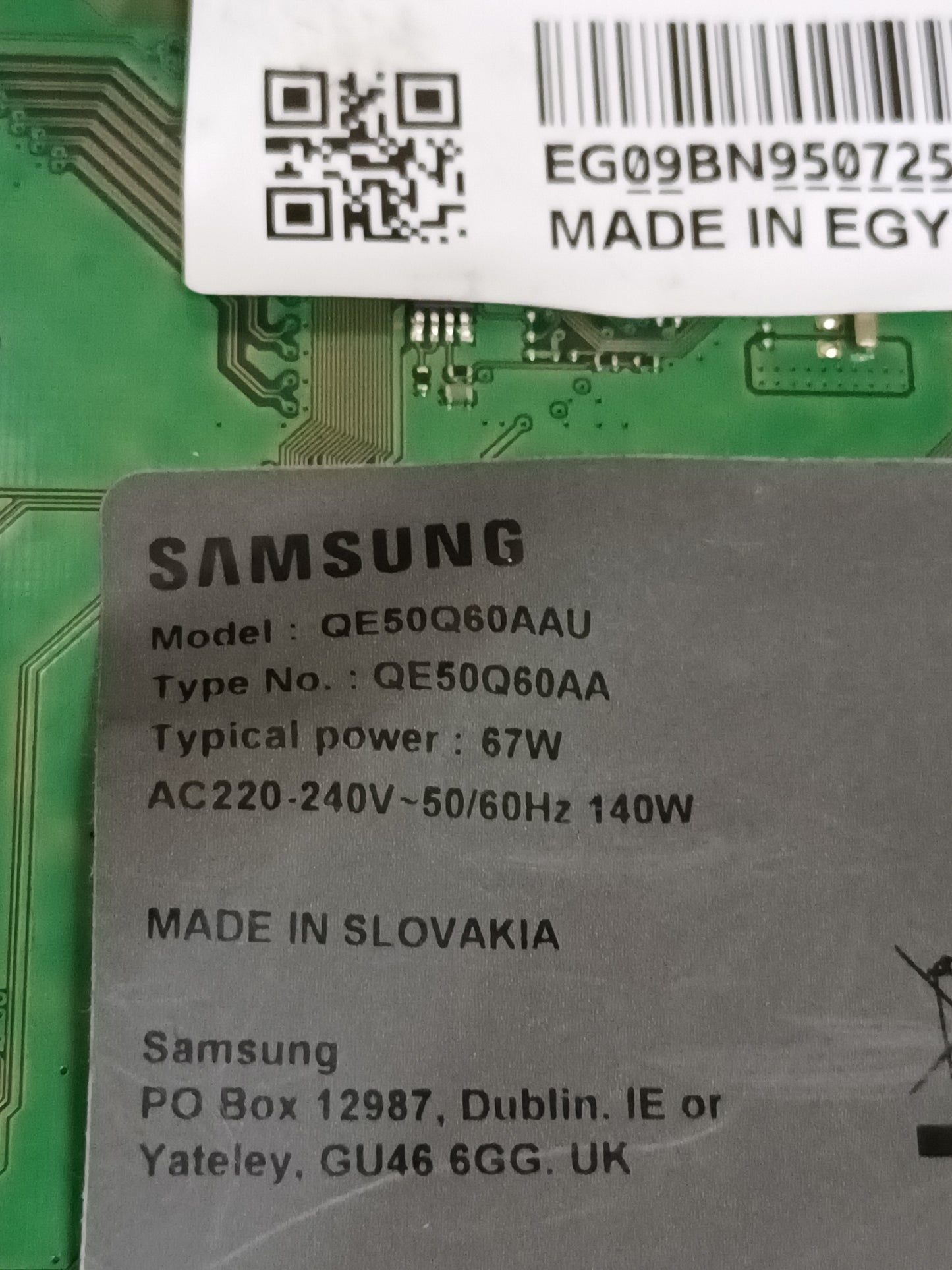 BN44-01100A, FUENTE DE TV SAMSUNG QE50Q60AAU