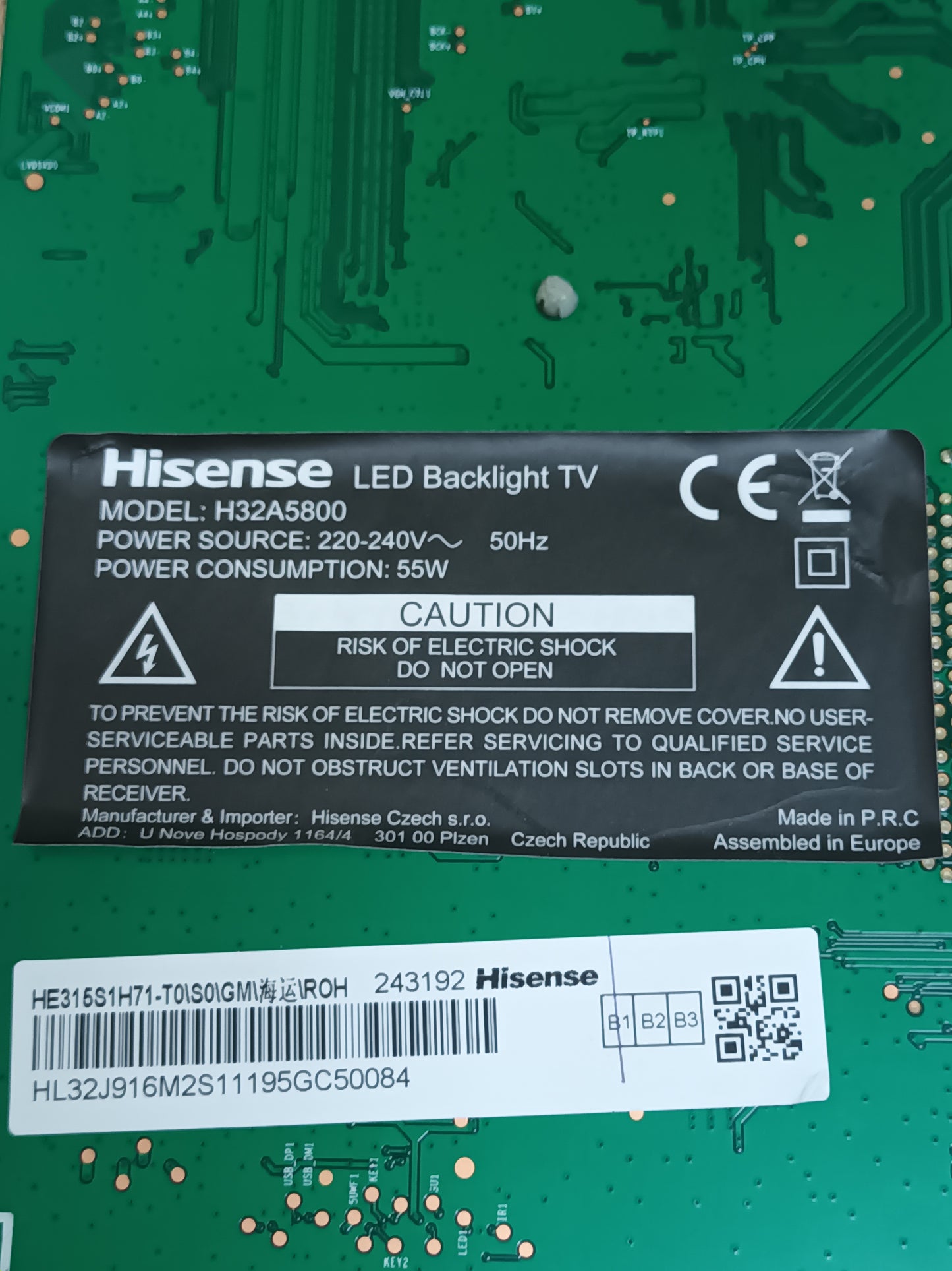RSAG7.820.8379/R0H, DE TV HISENSE H32A5800