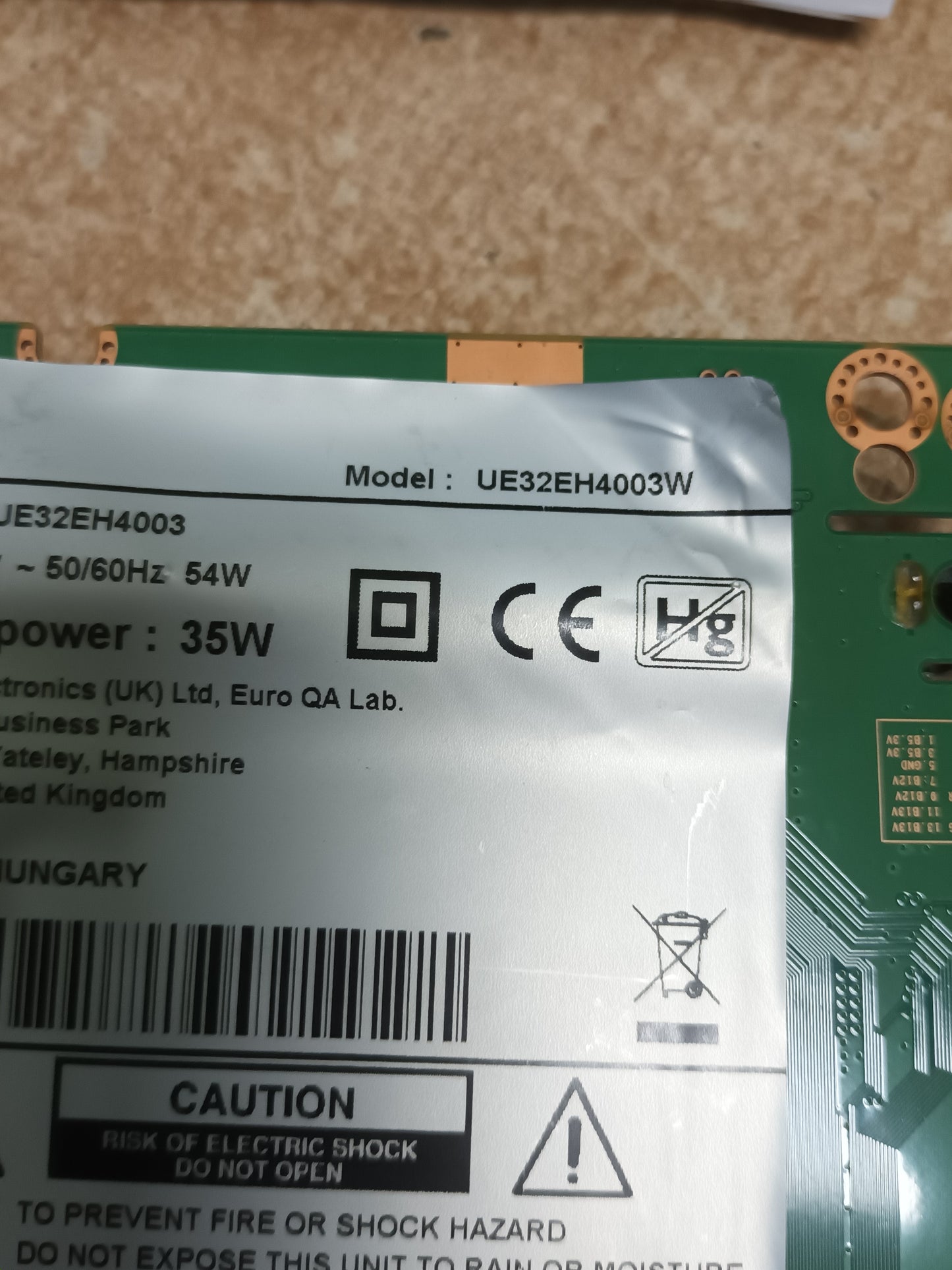 BN94-07925R, de SAMSUNG UE32EH4003W